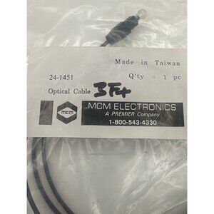 MCM Electronics 3 Ft , 6 feet and 9 feetOptical Cable For Audio & Video Connecti